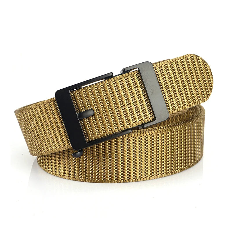 Herren-Gürtel aus Nylon 3,4 cm Breite mit Automatikverschluss für Outdoor-Wandern