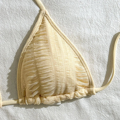 Sexy Bikini-Set mit Push-up und Bordüren – Perfekt für Strand und Pool