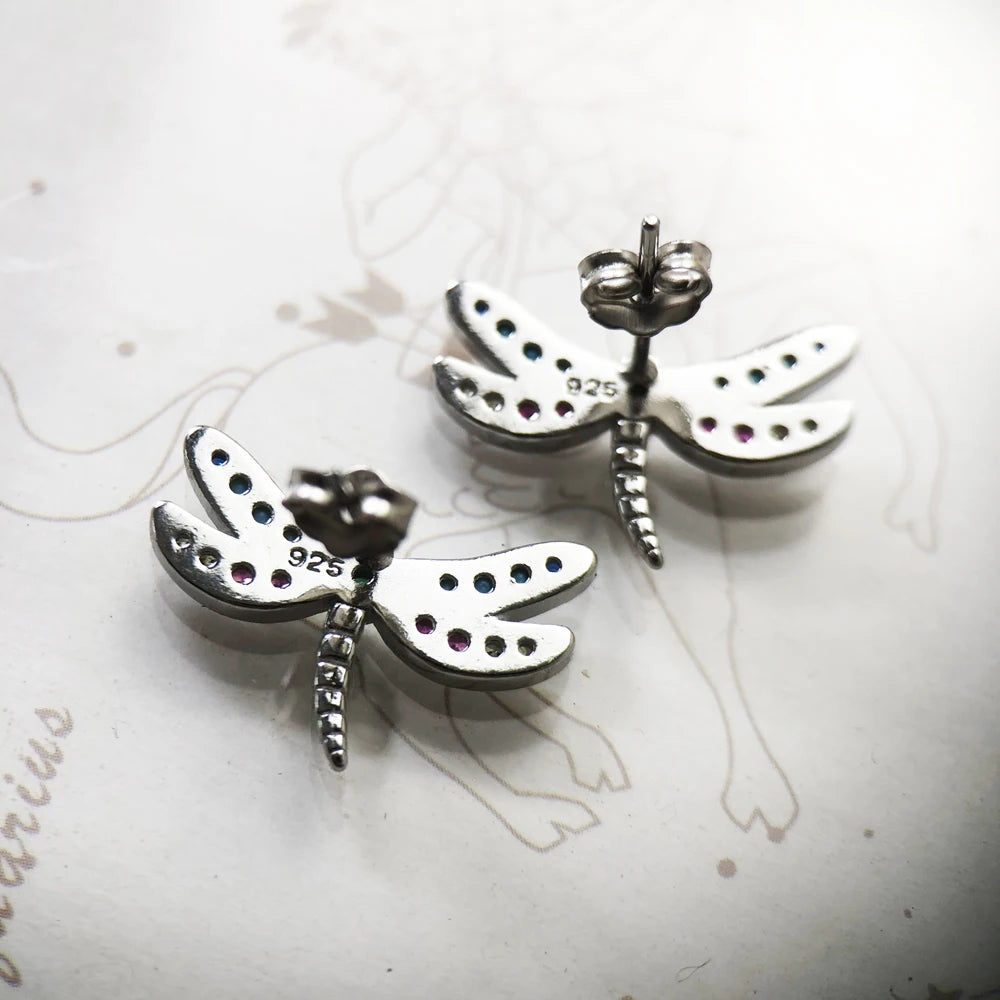 Damen-Ohrstecker Libelle Böhmen aus Sterlingsilber