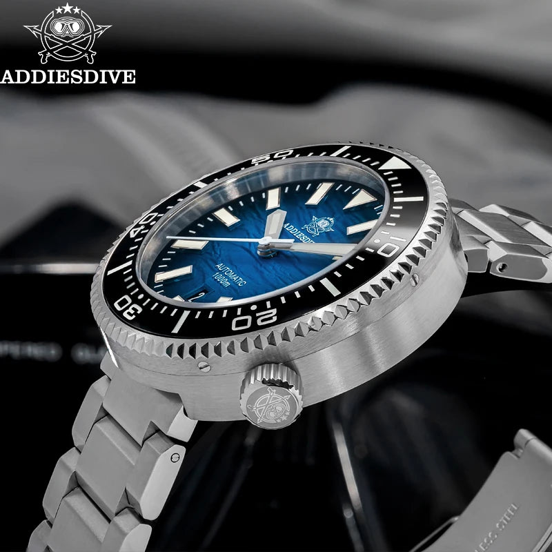 Herren-Profi-Taucheruhr mit 1000 m Wasserdichtigkeit und NH35A