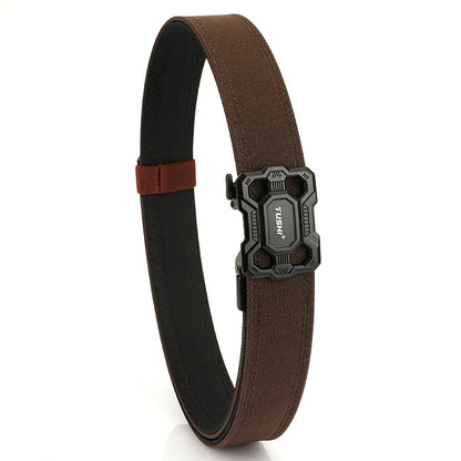 Herren-Taktischer Gürtel aus Nylon mit Robuster Metall-Schnalle Länge 110 bis 120 cm