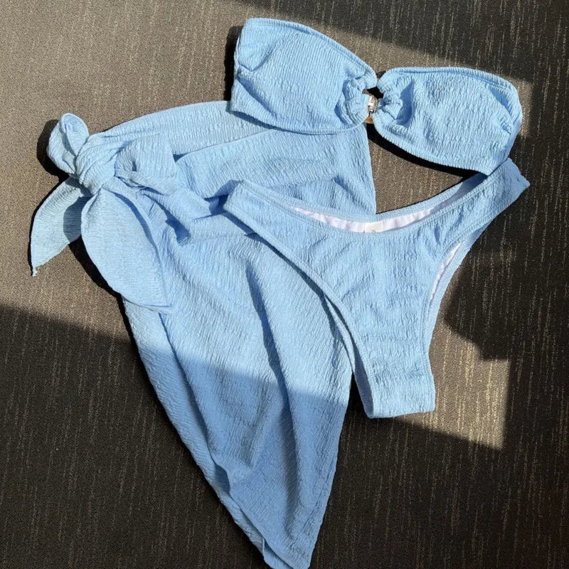Sexy Bikini-Set in Pink mit Push-up-Effekt – Perfekt für Strand und Pool
