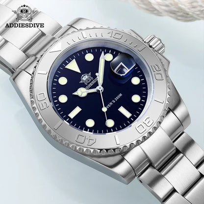 ADDIESDIVE 41mm reloj hombre Watch For Men 20Bar Diving 316L Stainless Steel Montre Homme BGW9 Super Luminous Quartz Watches