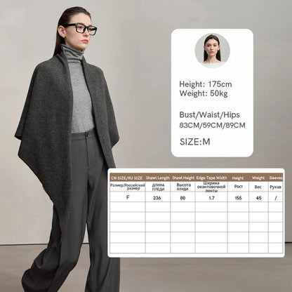 Damen V-Ausschnitt Strickkleid A-Linie ärmellos Herbst-Winter