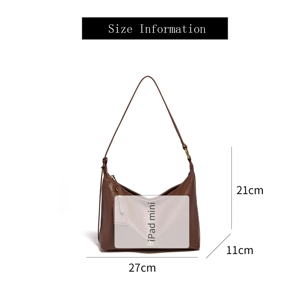Damen Hobo Tasche Aus Echtem Leder Im Vintage Stil Mit Großer Kapazität
