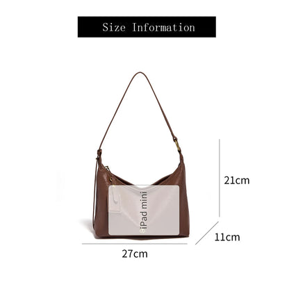 Damen Hobo Tasche Aus Echtem Leder Im Vintage Stil Mit Großer Kapazität