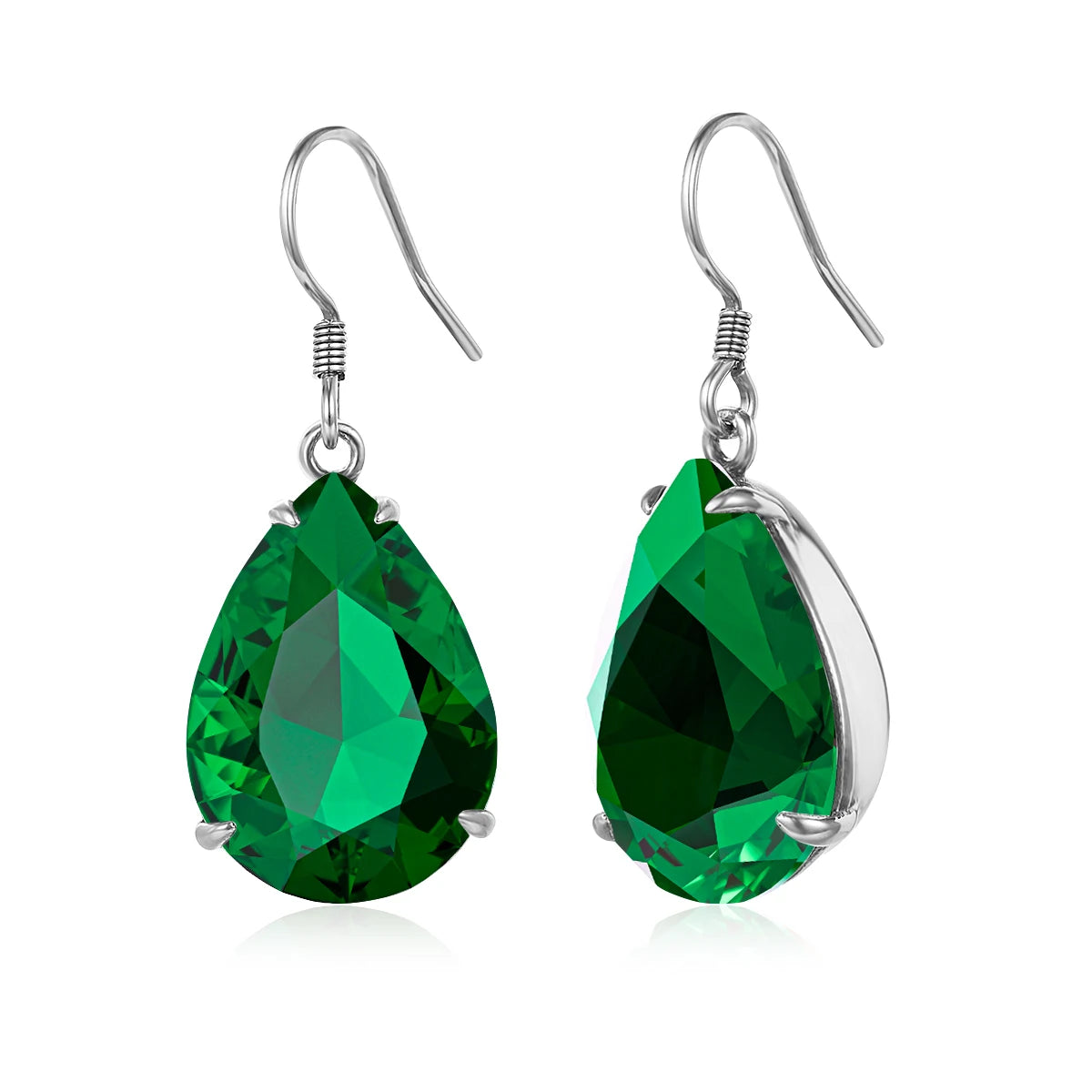 Damen-Ohrringe Tropfenform Aquamarin Blau Silber 925 Hochwertiger Luxus Schmuck Für Sie Geschenkidee