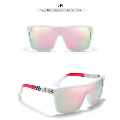 Sonnenbrille einteilig polarisiert UV400 5-Scharnier Herren