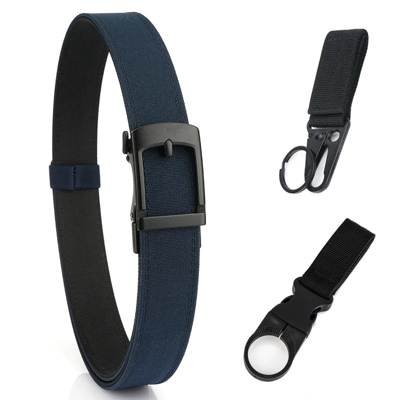 VATLY EDC Casual Gürtel Herren Nylon Rigid Military Automatik-Schnalle