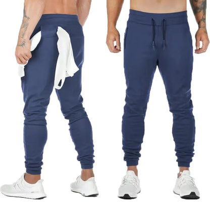 LOGO-freie Muscle Herren Sporthose Herren Fitness Hängende Handtuchhose Lauftraining Fußhose