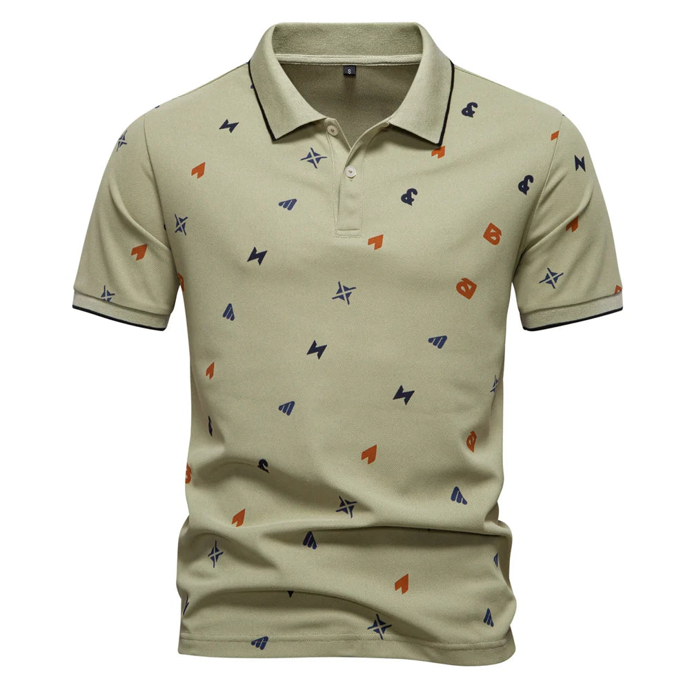 Herren Poloshirt Slim Fit Atmungsaktiv Sommer Casual Style