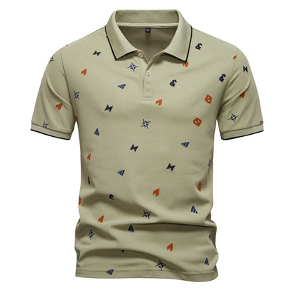 Herren Poloshirt Slim Fit Atmungsaktiv Sommer Casual Style