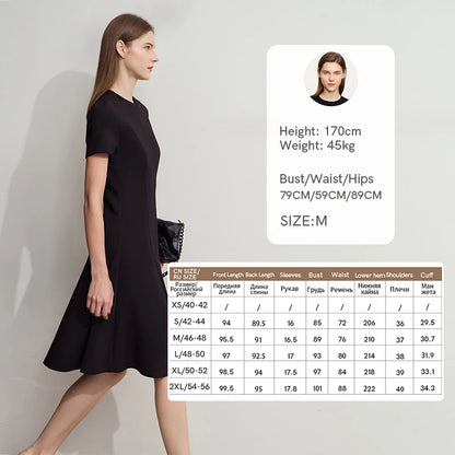 Elegantes Tailliertes Strickkleid Mit Stretch Für Damen
