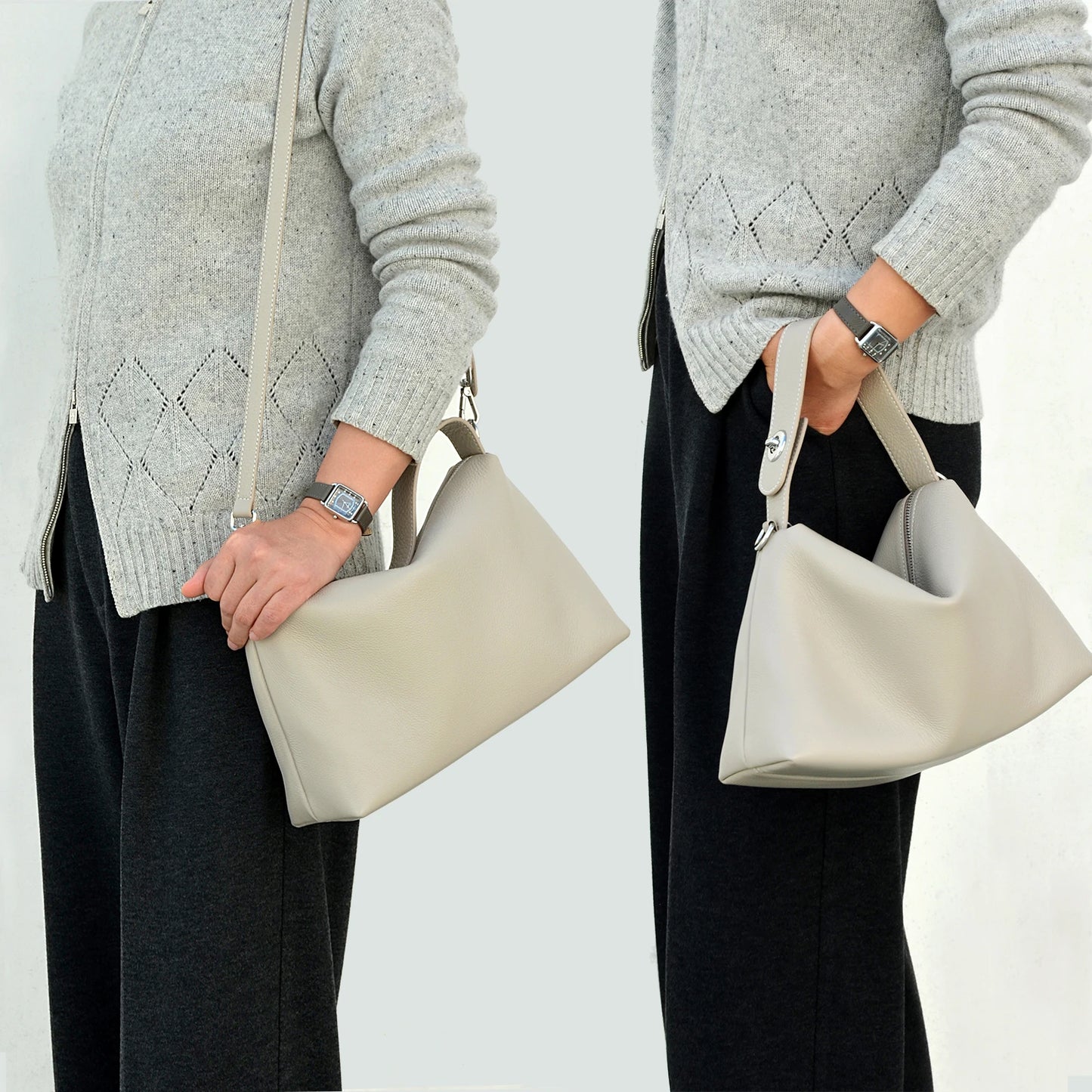 Leder-Tote Vollnarbenleder | Vielseitige Damenhandtasche
