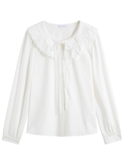 Zweiteilig tragbares Damen-Feinstrick-Top mit Doppelkragen im Casual-Stil – ideal für den Herbst