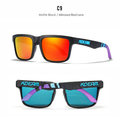 Sonnenbrille quadratisch polarisiert lässig Outdoor Unisex Pärchen neues Paket