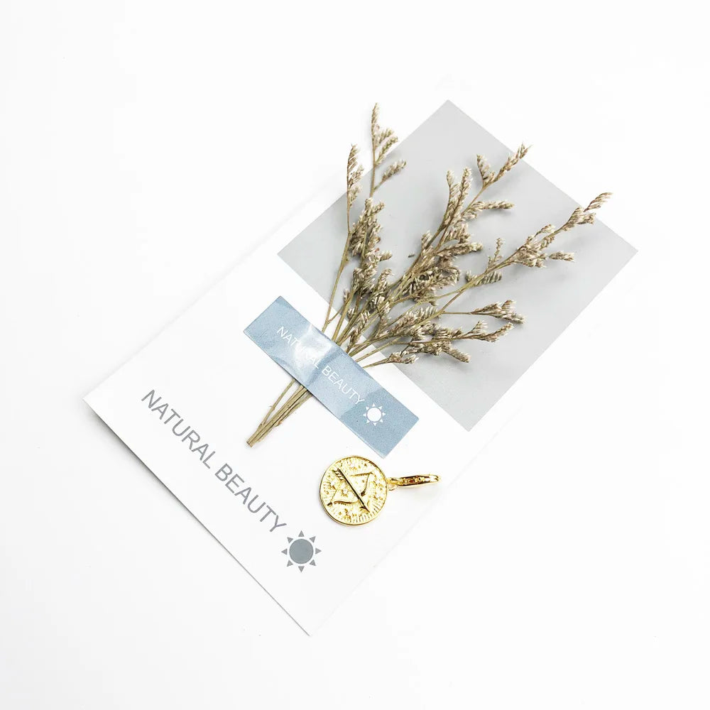 Damen-Charm-Anhänger Sternzeichen Horoskop Vintage II aus Sterlingsilber