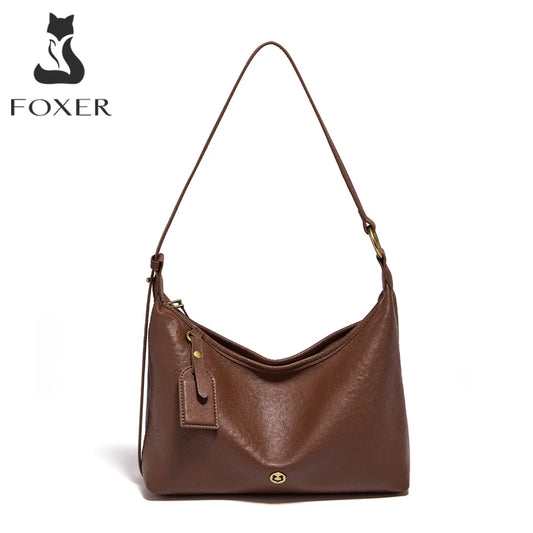 Damen Hobo Tasche Aus Echtem Leder Im Vintage Stil Mit Großer Kapazität