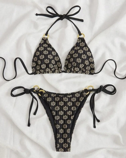 Weißer Push-Up-Bikini im brasilianischen Stil für Damen – ideal für Strand und Pool
