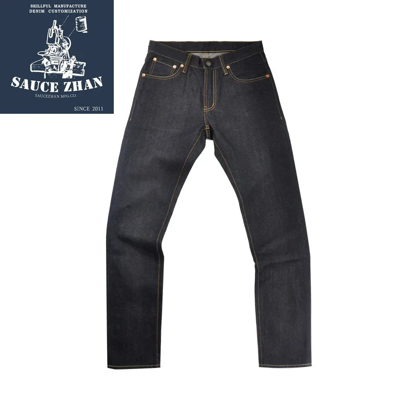 Herren Jeans aus Sanforized Denim mit Zipper Fly und schmaler Passform