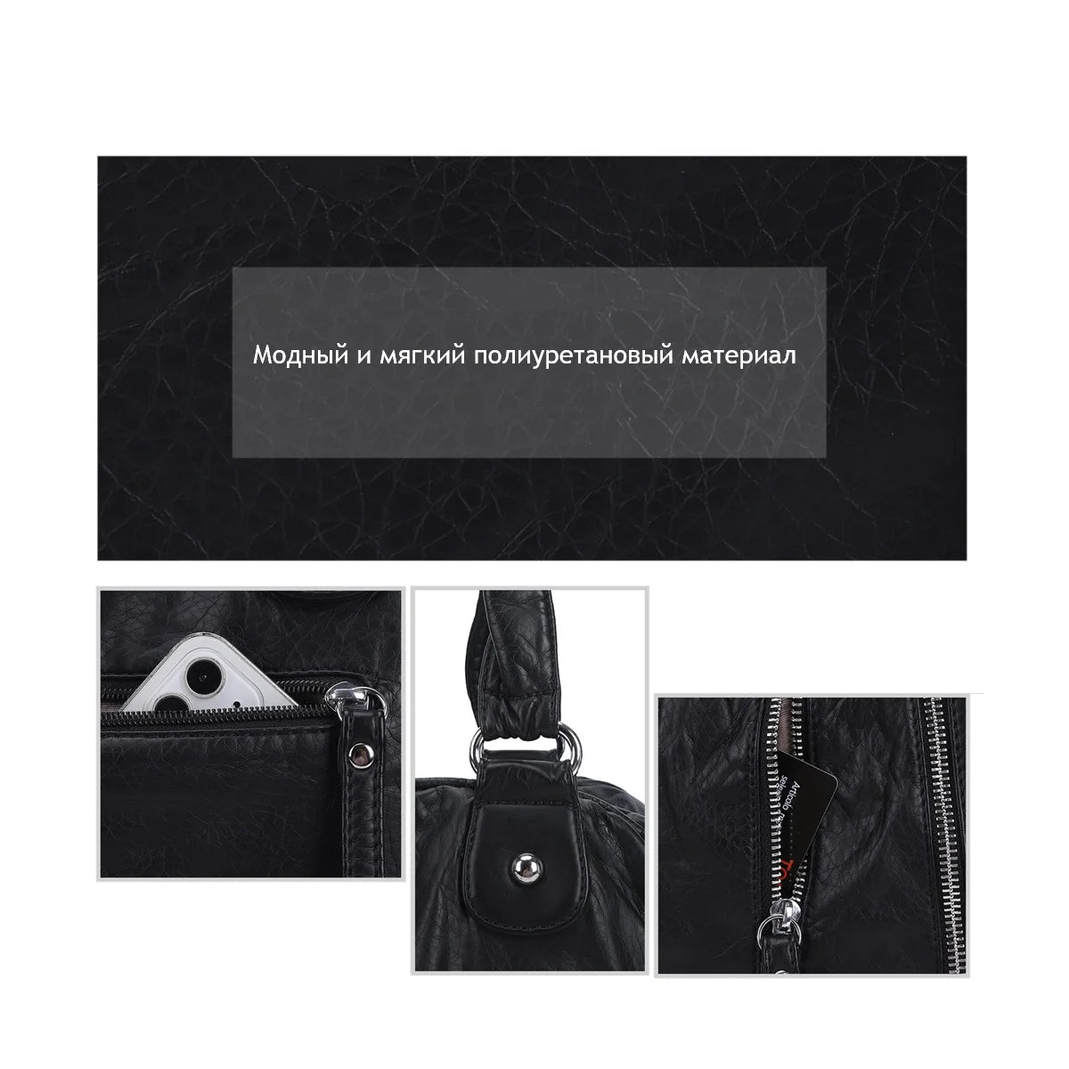 Damen-Handtasche Denim Mit Gepolstertem Tragegriff Und Viel Platz Für Alltag Und Reisen Mit Mehrfachfächern
