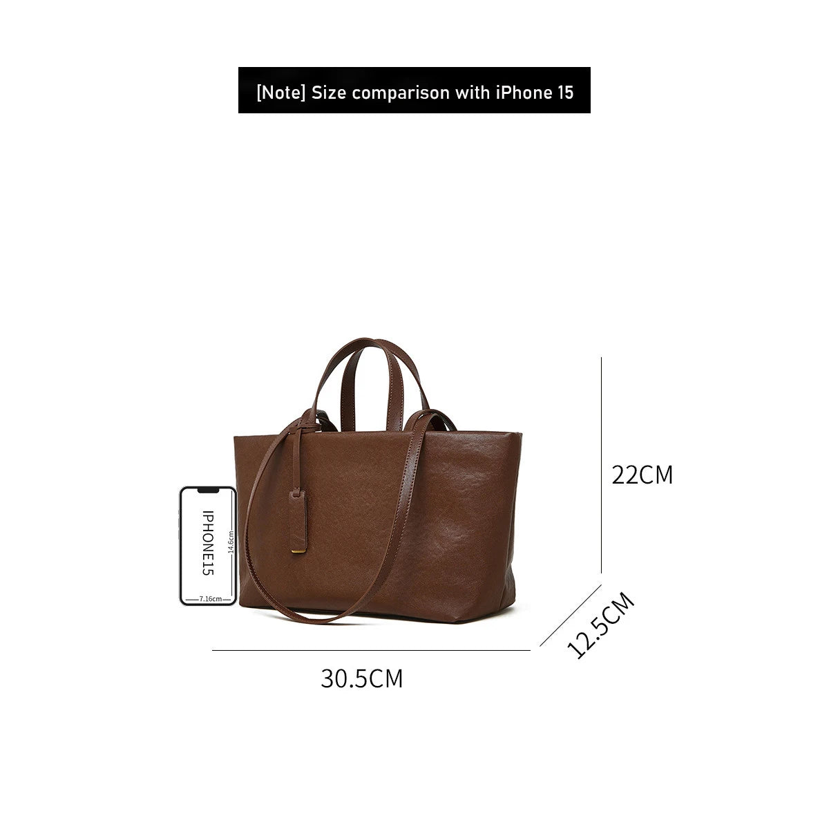 Damen Tote Bag aus Leder New Vintage
