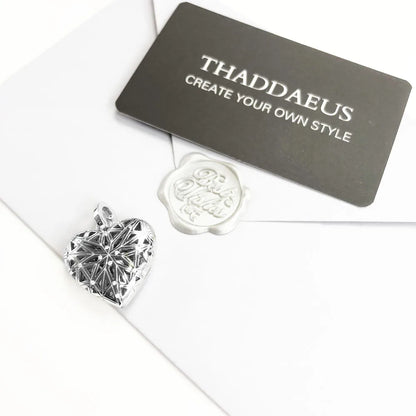 Damen-Charm-Anhänger Herz-Medaillon romantisch Liebe aus Sterlingsilber