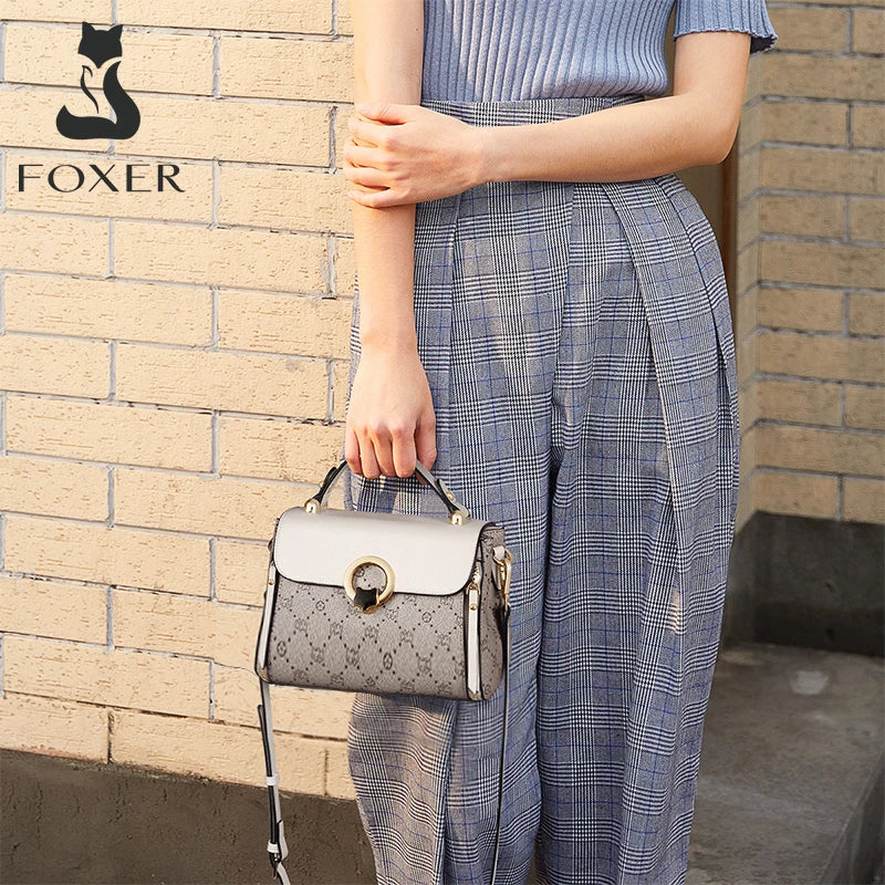 Damen Crossbody Tasche Aus PVC Leder Im Vintage Stil