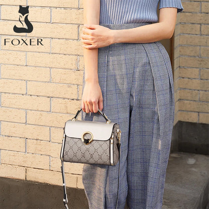 Damen Crossbody Tasche Aus PVC Leder Im Vintage Stil
