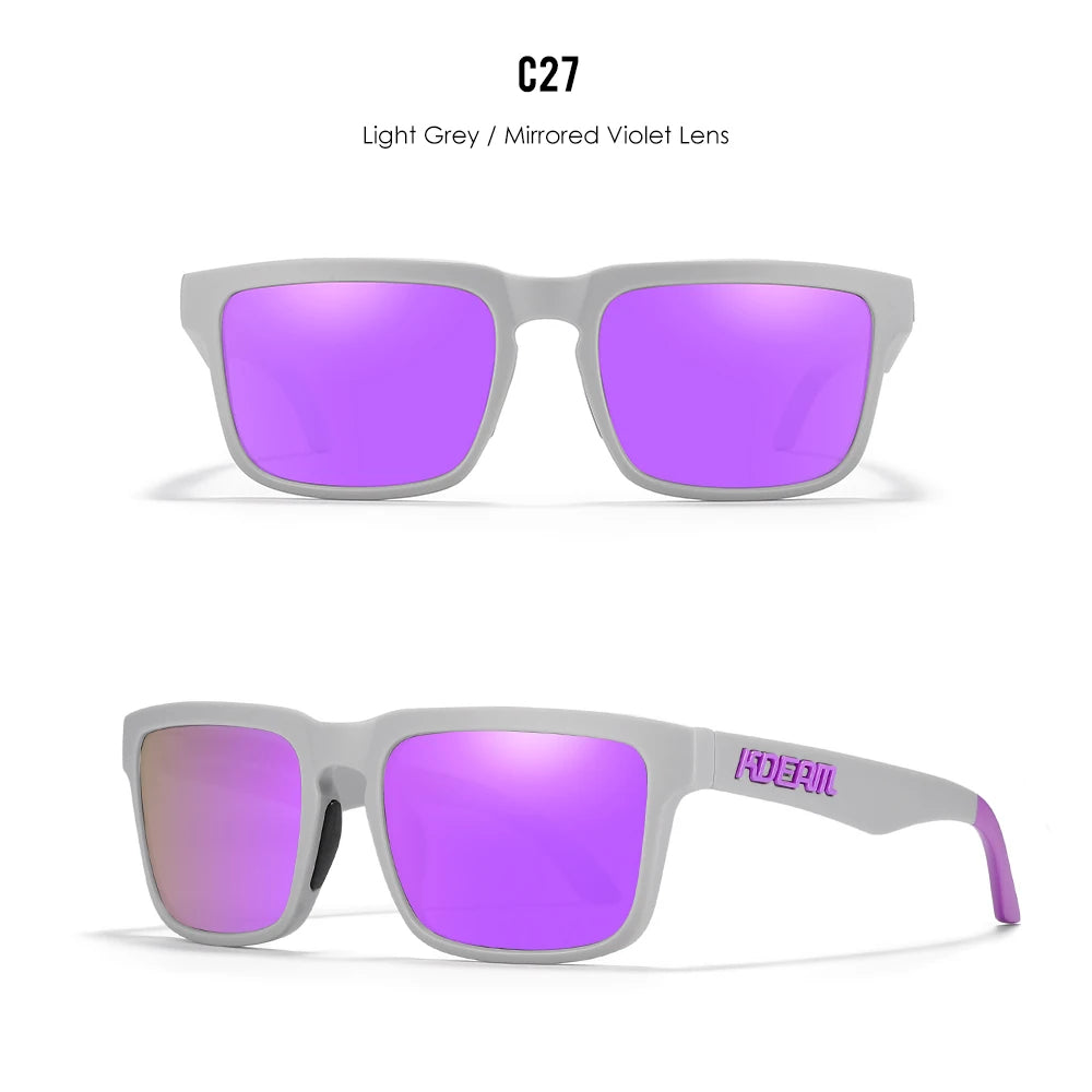 Sonnenbrille quadratisch polarisiert Angeln Lifestyle Spiegel Hartbox Unisex