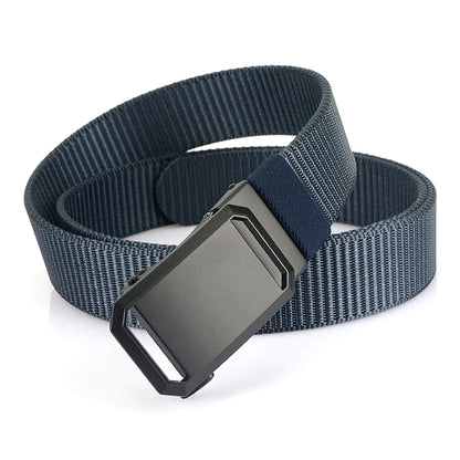 Herren-Gürtel aus Nylon mit Automatik-Schnalle, Robuster Alltags- und Outdoor-Begleiter, 3,4 cm Breit