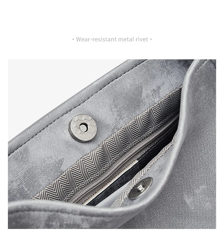 Elegante Damen Schultertasche aus PU-Leder mit Schmetterlings-Dekor