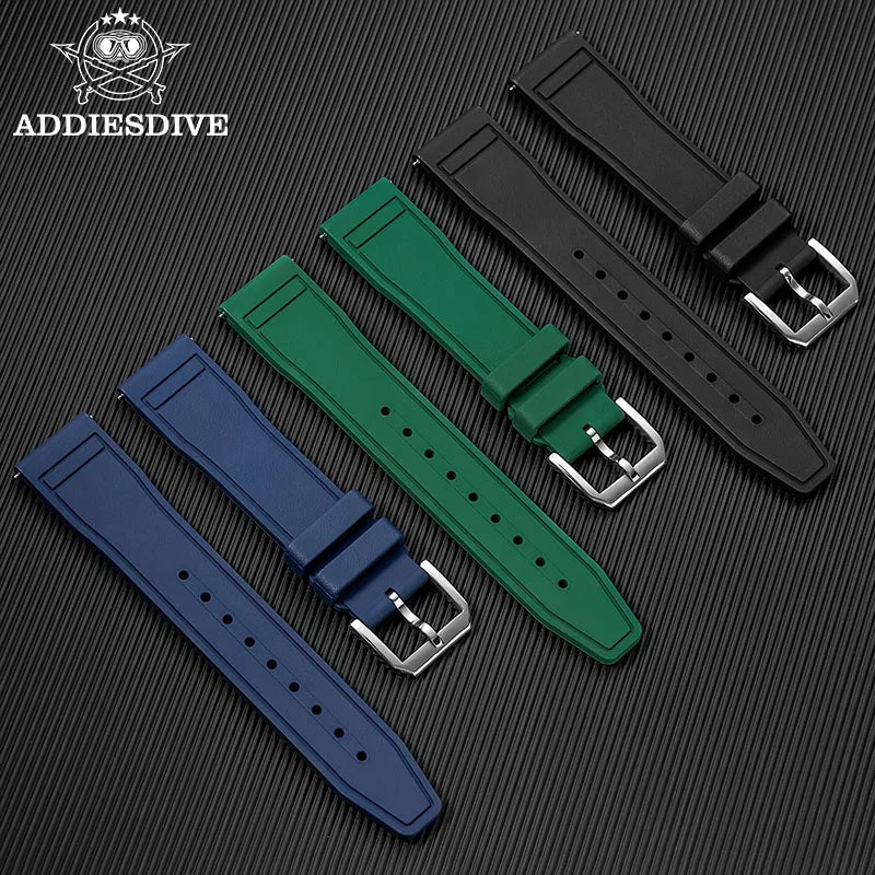 Uhrenarmband aus Fluorkautschuk 20 mm - Universal-Ersatzband