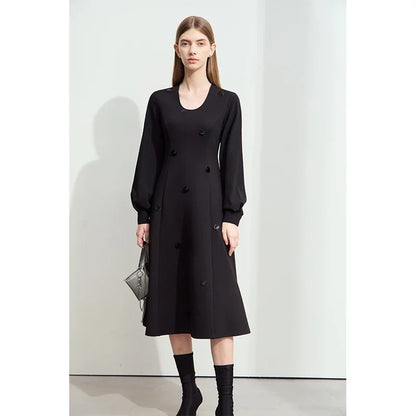 Elegantes Strickkleid Für Damen Minimalistisch Zeitlos