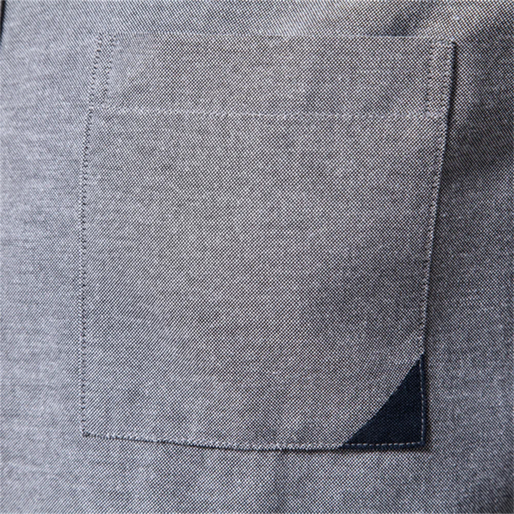 Herren Patchwork Hemd Aus Atmungsaktivem Oxford Stoff Für Den Langlebigen Look