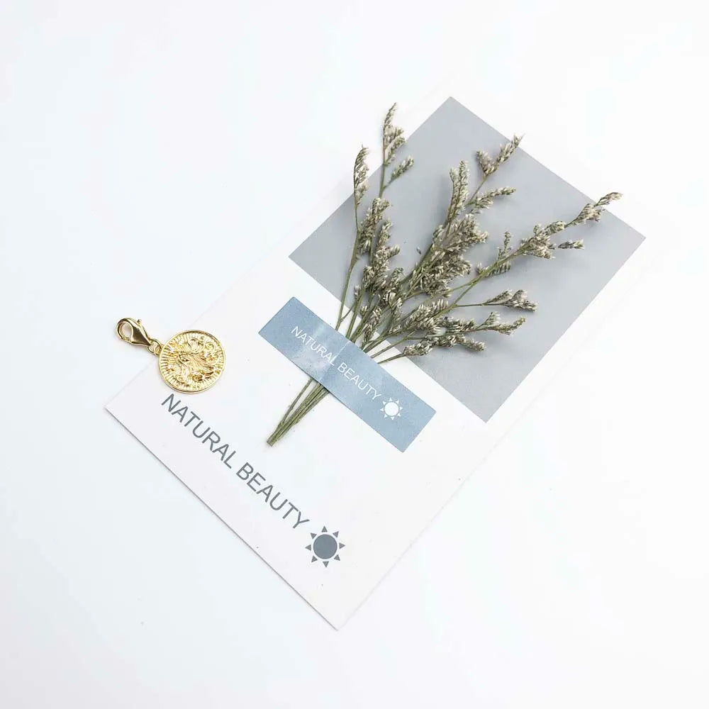 Damen-Charm-Anhänger Sternzeichen Horoskop Vintage II aus Sterlingsilber