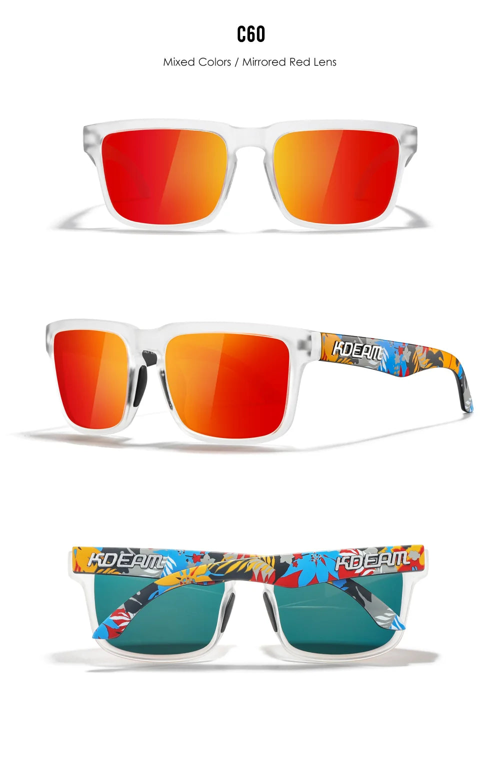 Sonnenbrille Fahren Nachtsicht polarisiert UV400 Reißverschlussetui Herren