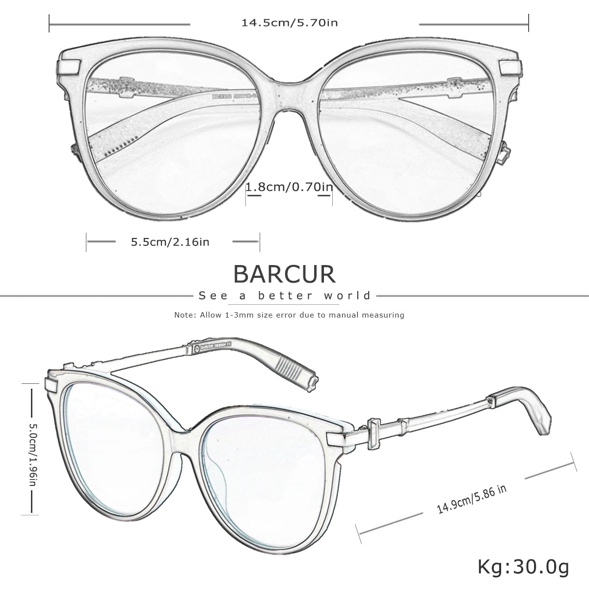 Damen-Sonnenbrille Katzenauge Edelstahl UV400 polarisiert Luxus Geschenk