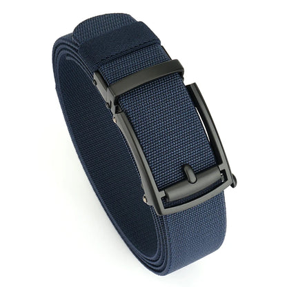 VATLY Elastik-Gürtel Herren Gunmetal Automatik-Schnalle Nylon Einheitsgröße