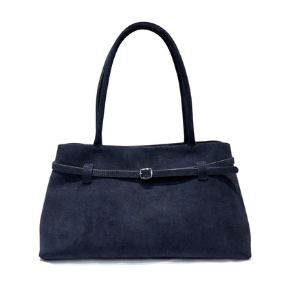 Damen-Schultertasche Aus Natur-Wildleder Mit Langem Henkel | Vielseitig