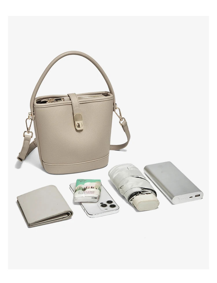 Damen Handtasche aus PU-Leder mit Crossbody Schultertasche