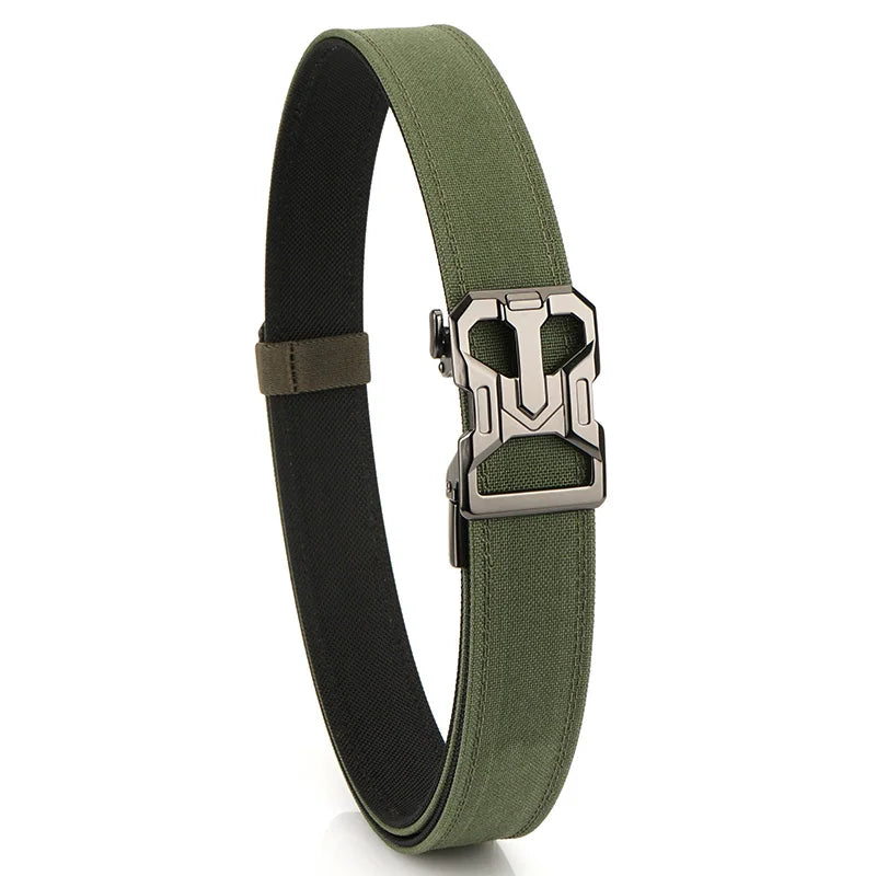VATLY Rigid Hosen-Gürtel Herren Zinklegierung Automatik-Schnalle Tactical Jagd