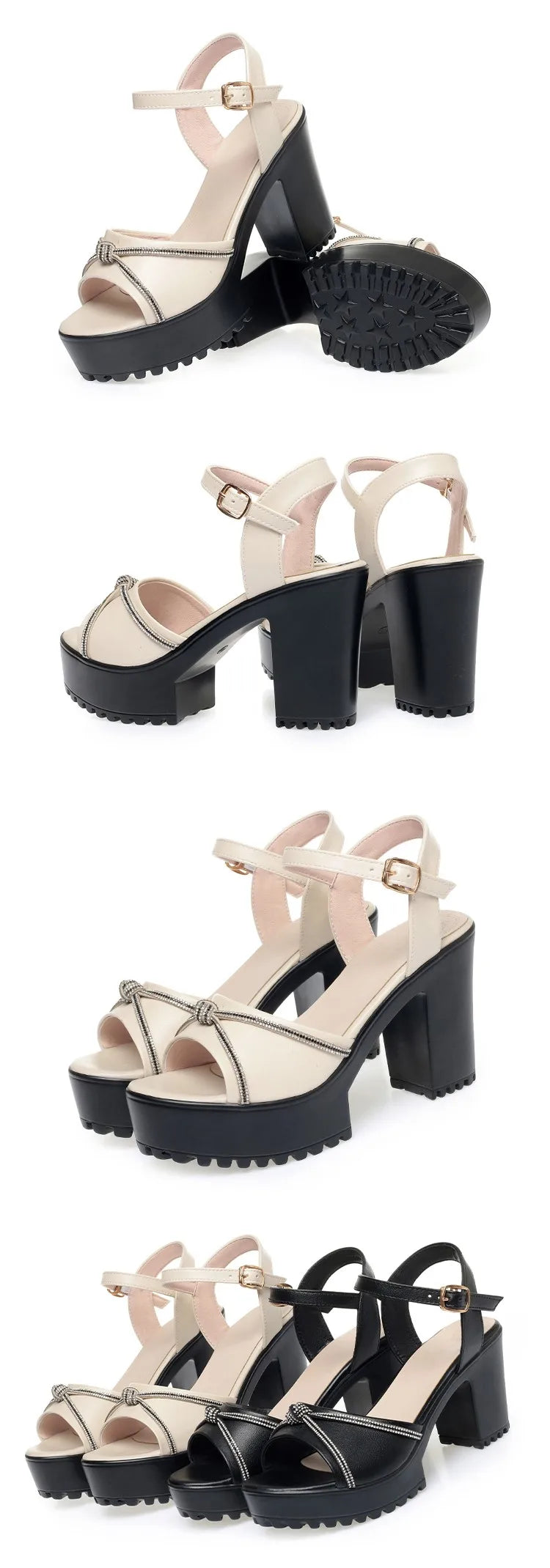 AIYUQI Frauen Sandalen High Heels 2025, Neue Echtes Leder Mode Frauen Sandalen Große Größe Strass Sommer Sandalen Frauen