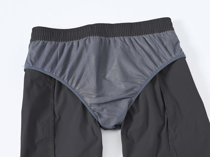 Herren-Badeshorts mit elastischem Bund, Reißverschlusstaschen und Mesh-Futter – schnelltrocknend für den Strand