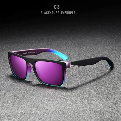 Sonnenbrille quadratisch polarisiert elastisch Spiegel 17 Farben Unisex