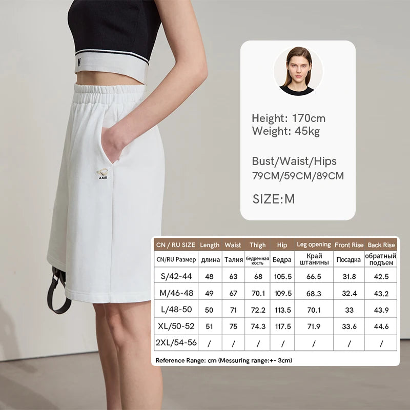 Damen Shorts aus leichtem Nylon-Baumwoll-Mix mit elastischer Taille und Taschen