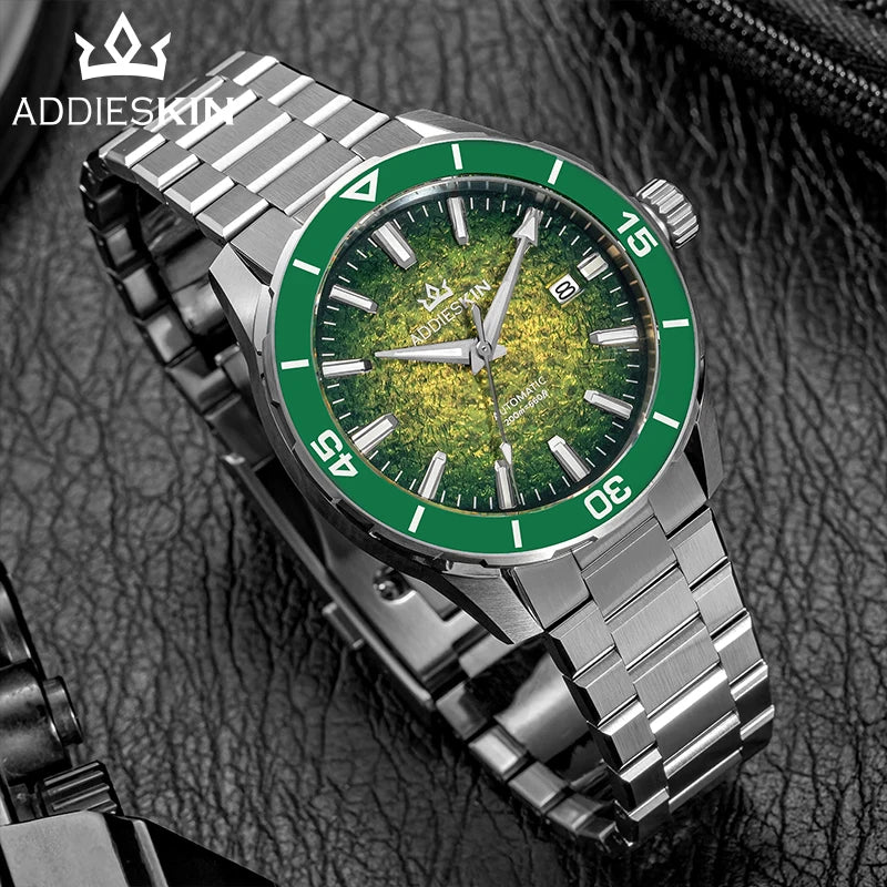 Herren-Taucheruhr mit Miyota-9015-Automatikwerk und Saphirglas