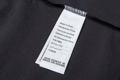 Herren T-Shirt mit kurzem Arm und modischem Gesichtsdruck im Basic-Stil