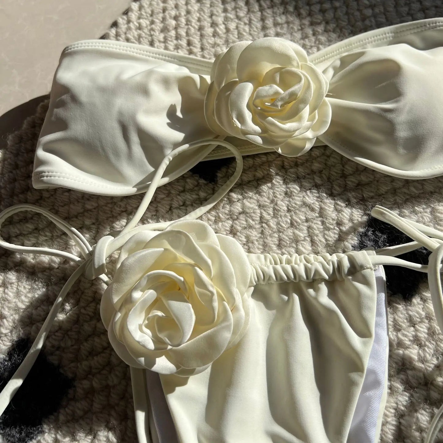 Blumiger Push-Up-Bikini im brasilianischen Stil für Damen – ideal für Strand und Pool