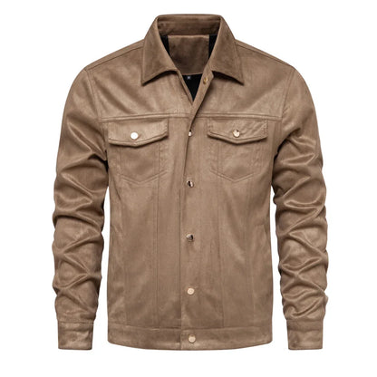 Herbst Winter Wildleder Lederjacke